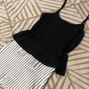 Forever 21 White & Black Mini Skirt w/ sheer top - Set!